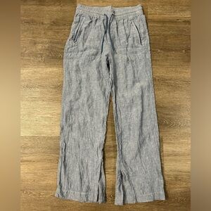 Athleta Blue Linen Pants